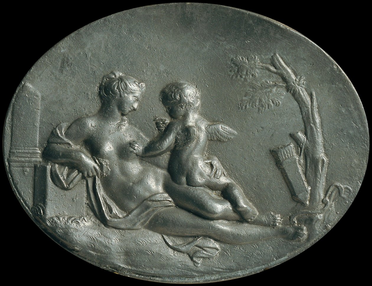 Venus und Amor von Unbekannter Künstler