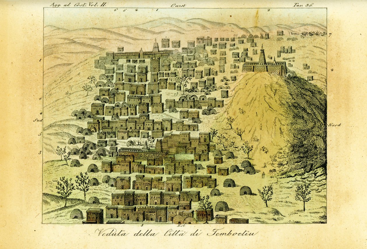 Ansicht der Stadt Timbuktu, Mali von Unbekannt