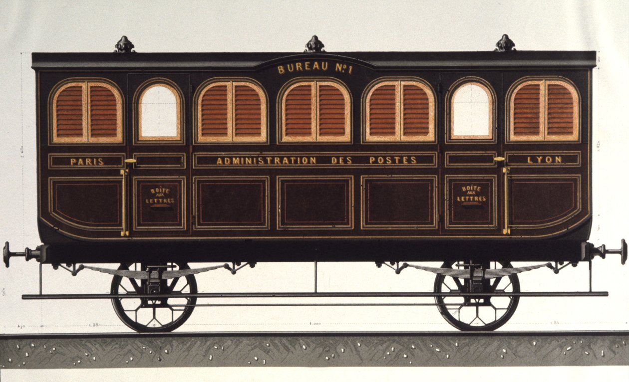 Postwagen von Unbekannter Künstler