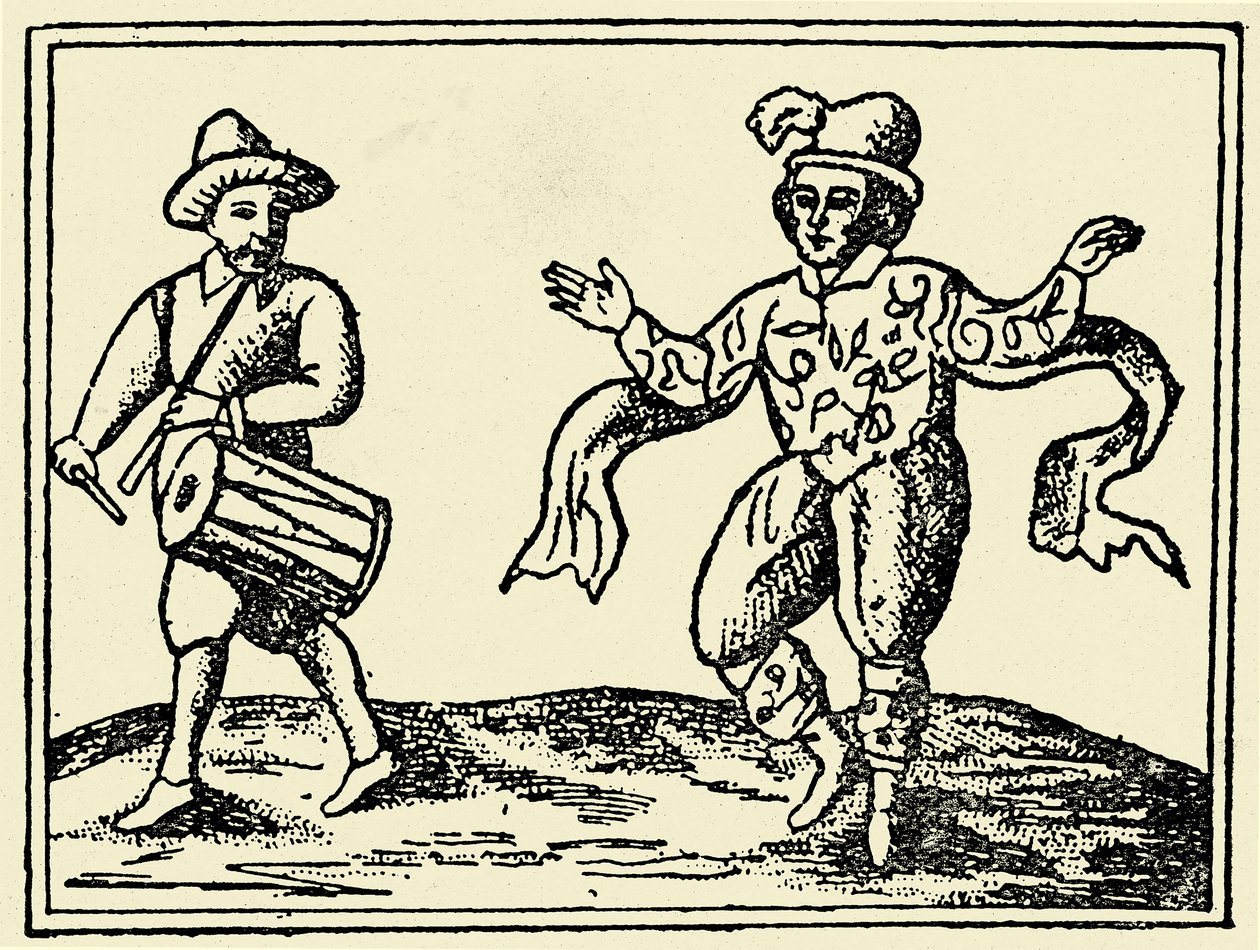 William Kempe tanzt den Morris von Unbekannter Künstler
