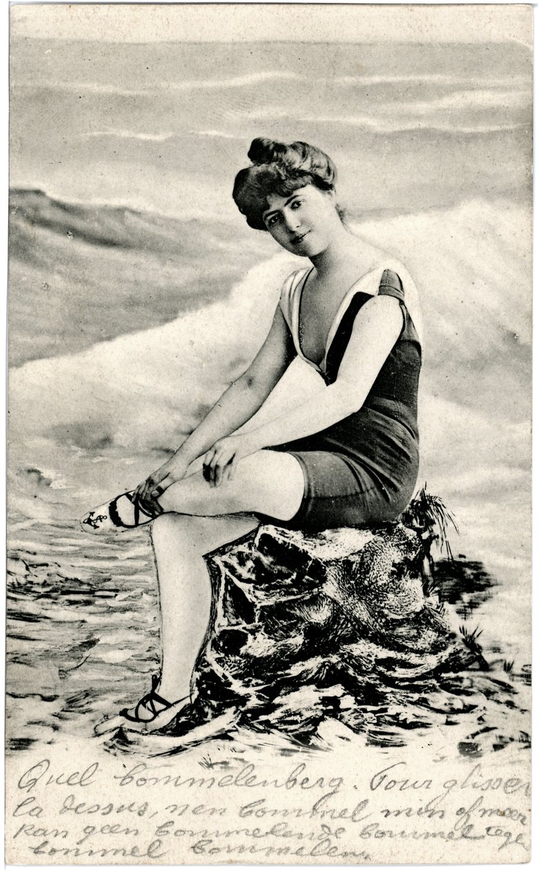 Frauen im Badeanzug, ca. Anfang 1900 (Postkarte) von Alec Hunter