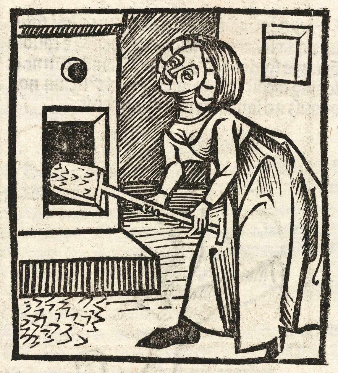 Frau mit Schaufel von Unbekannt