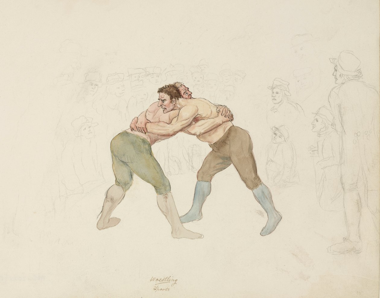 Ringkampf, Northumberland, ca. 1805-1820 von Unbekannt