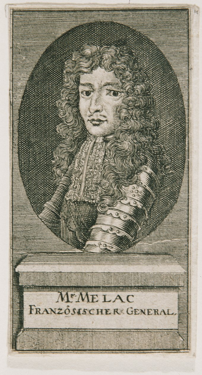 General Ezéchiel du Mas Comte de Mélac von Unbekannter Stecher
