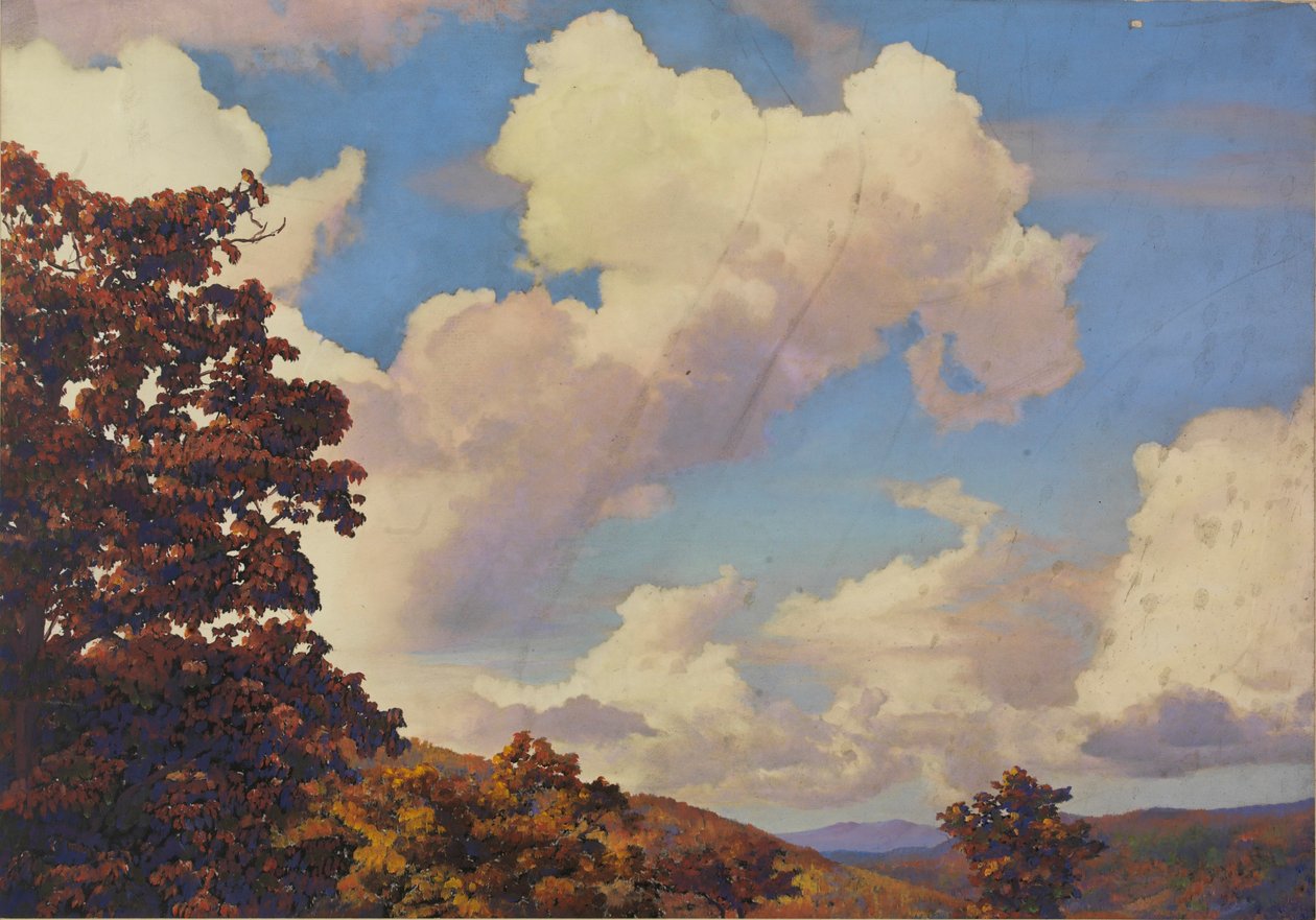 Herbstliche Berglandschaft von Unidentified