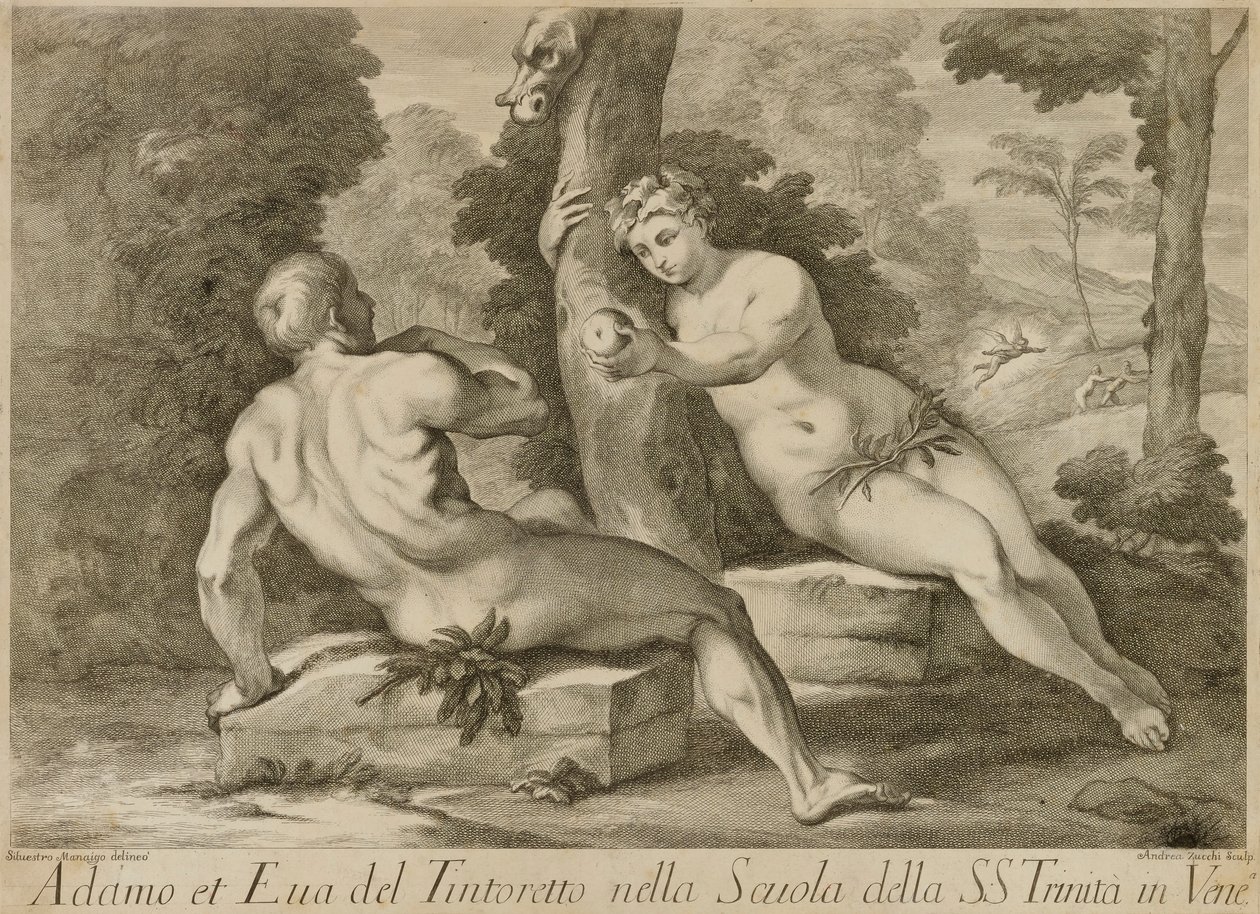 Adam und Eva von Unidentified