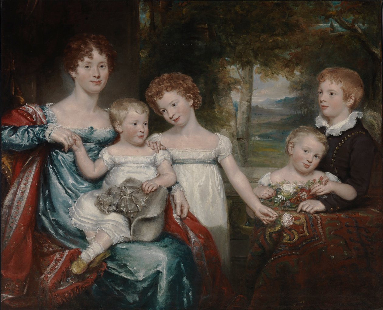 Mrs. Hawkins und Familie von Unidentified