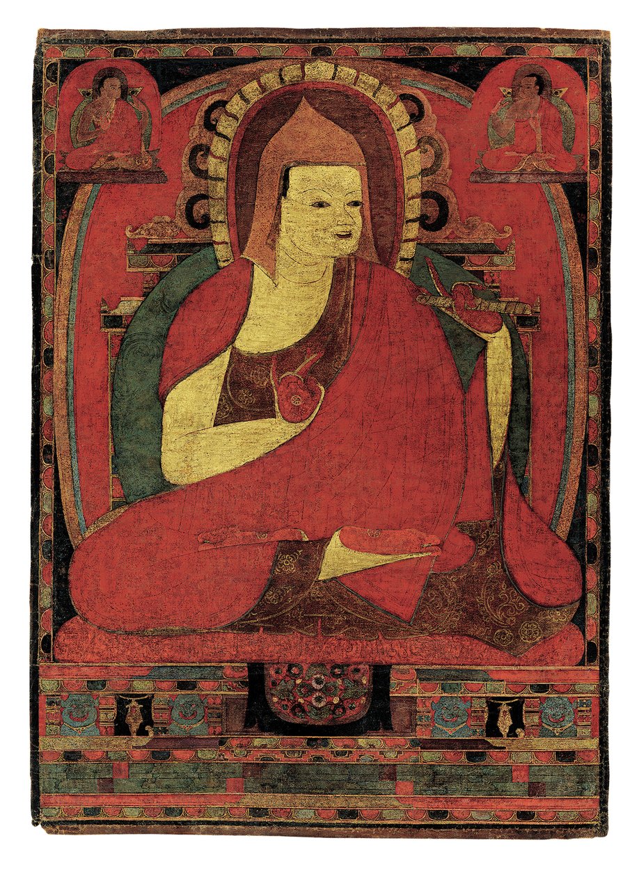 Porträt des indischen Mönchs Atisha. Tibet von Unknown