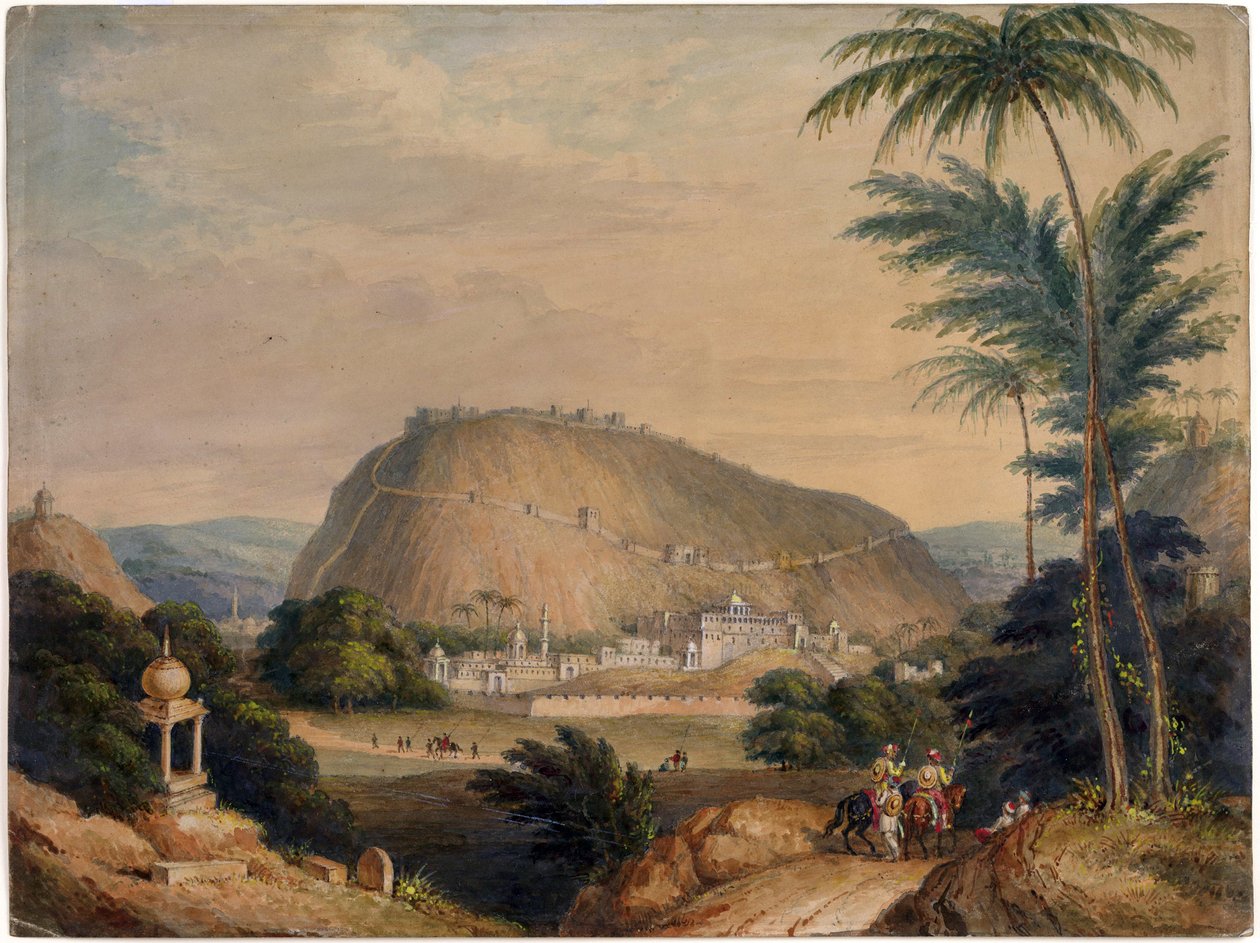 Die Stadt und der Pass von Bundi von Unknown