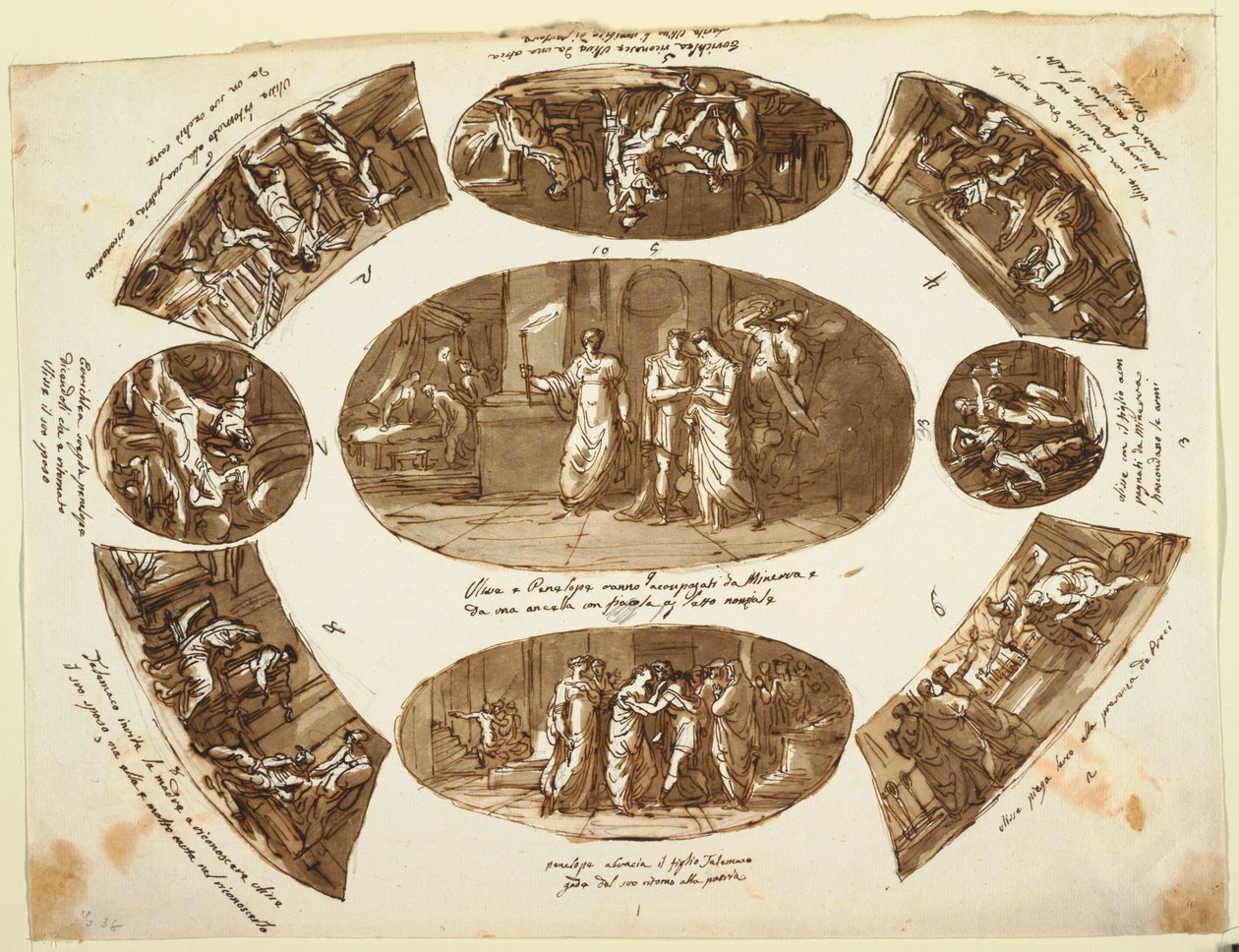 Die Rückkehr des Odysseus nach Ithaka von Unknown