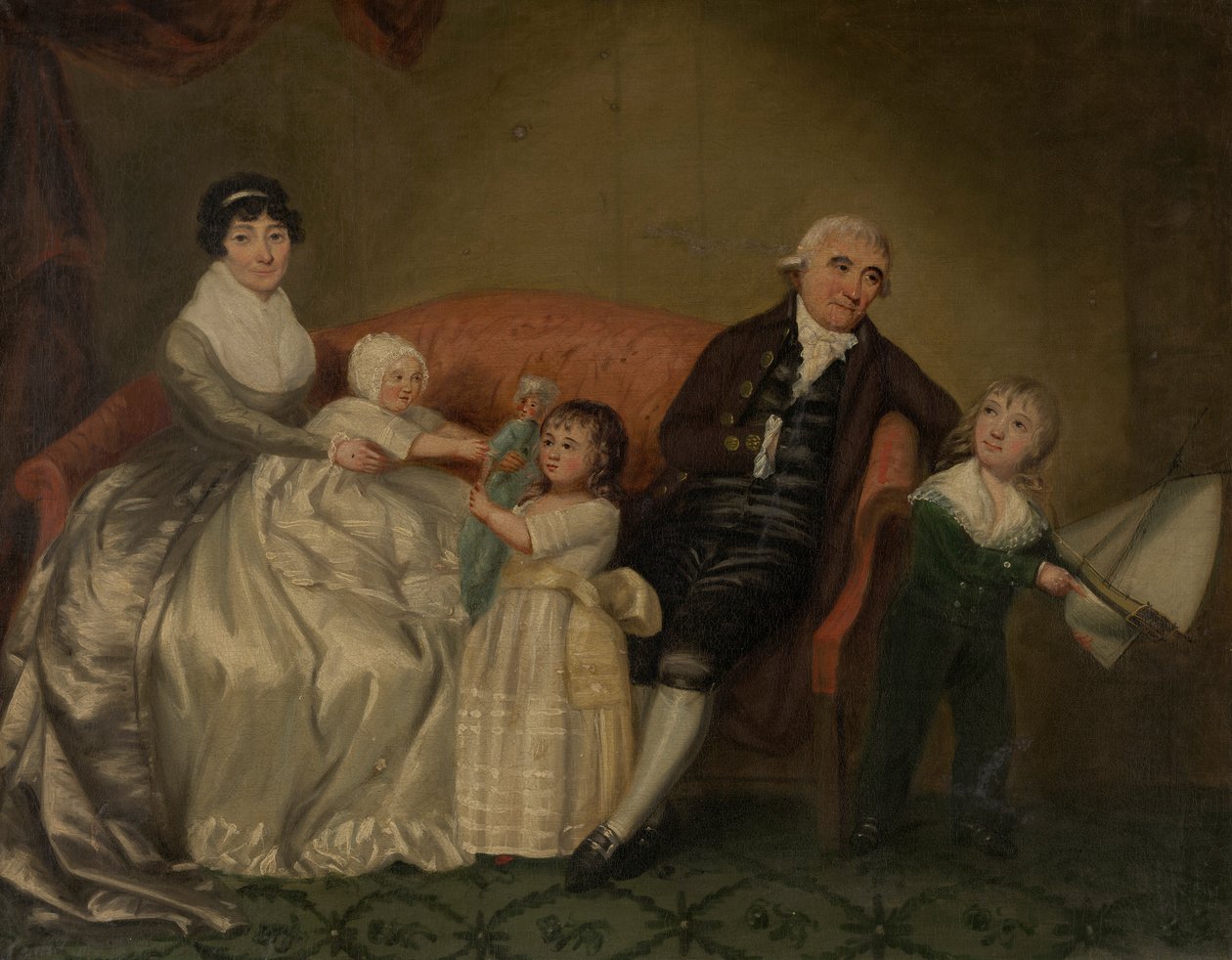 Eine Familiengruppe von Unknown