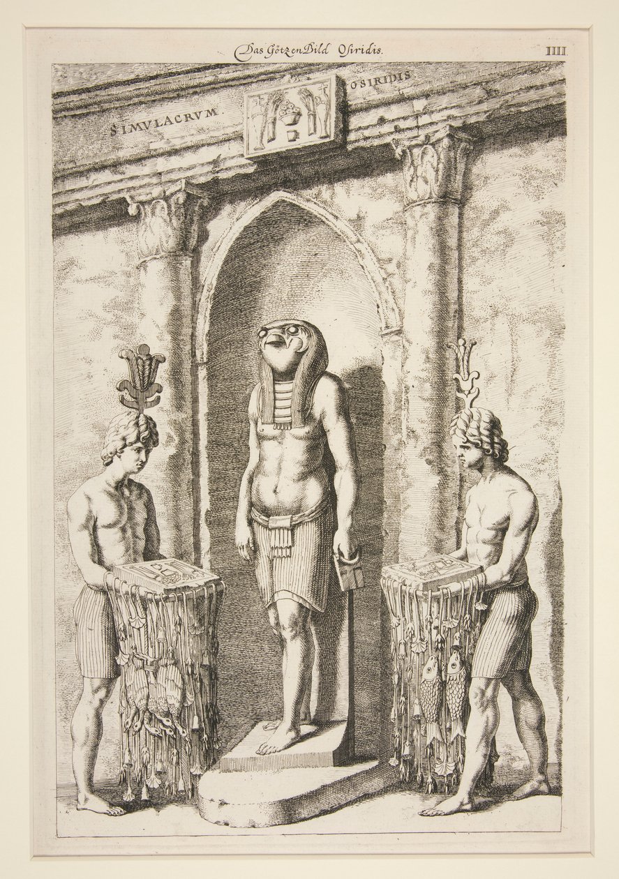 Das Götzenbild Osiridis [Der Tempel des Osiris] von Unknown