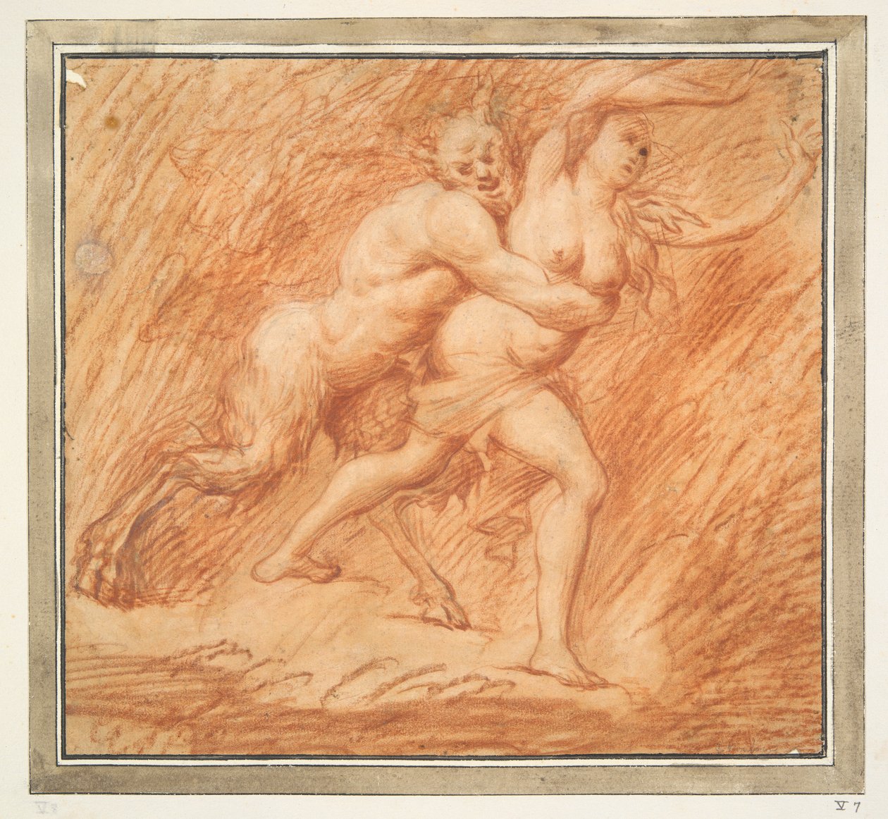 Nymphe und Satyr von Unknown