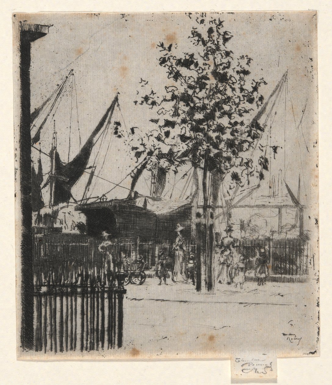 Park in der Nähe des Hafens von Unknown