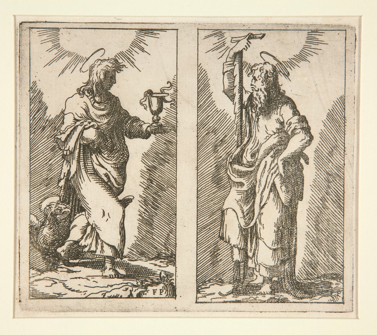 Heiliger Johannes und Heiliger Simon von Unknown