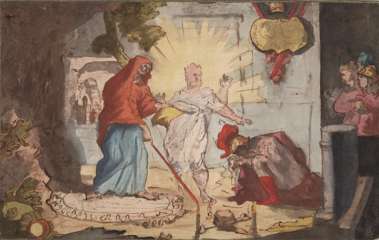 Saul und die Hexe von Endor von Unknown