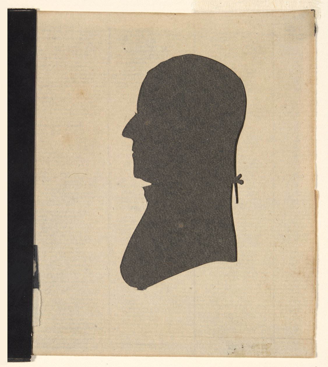 Silhouette - Gouverneur Trumbull (Bruder von Oberst Trumbull) von Unknown