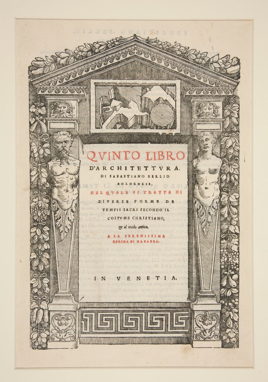 Titelseite zum Fünften Buch der Architektur von Unknown