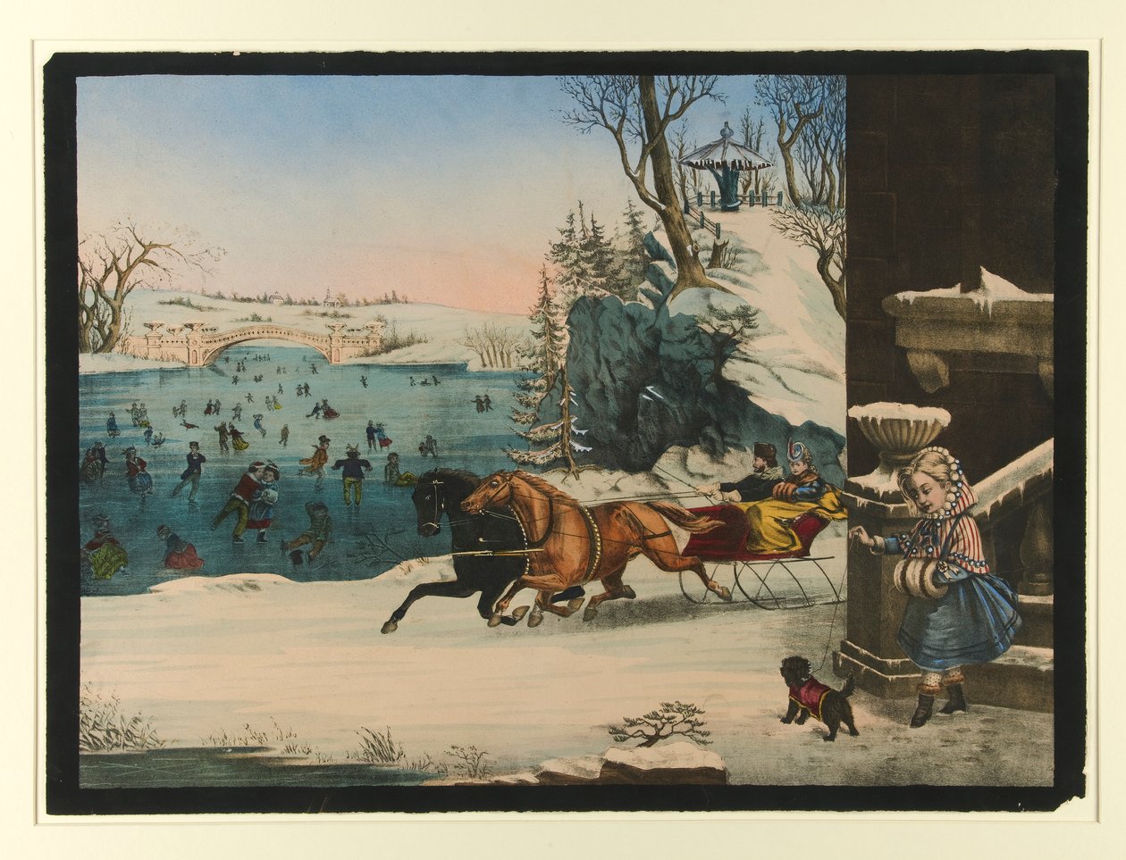 Ohne Titel (Winterszene) von Unknown