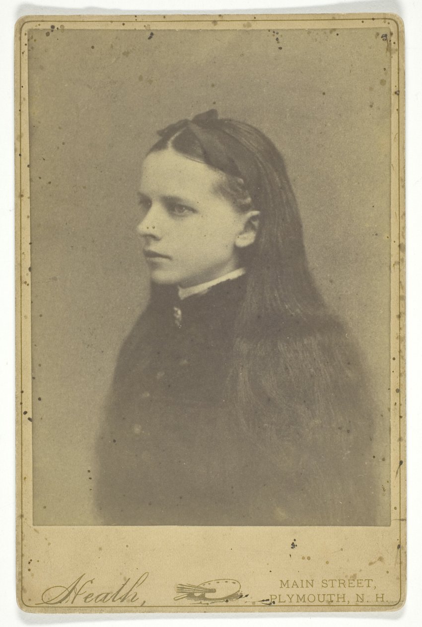 Ohne Titel (Mädchen mit langem Haar) von Unknown