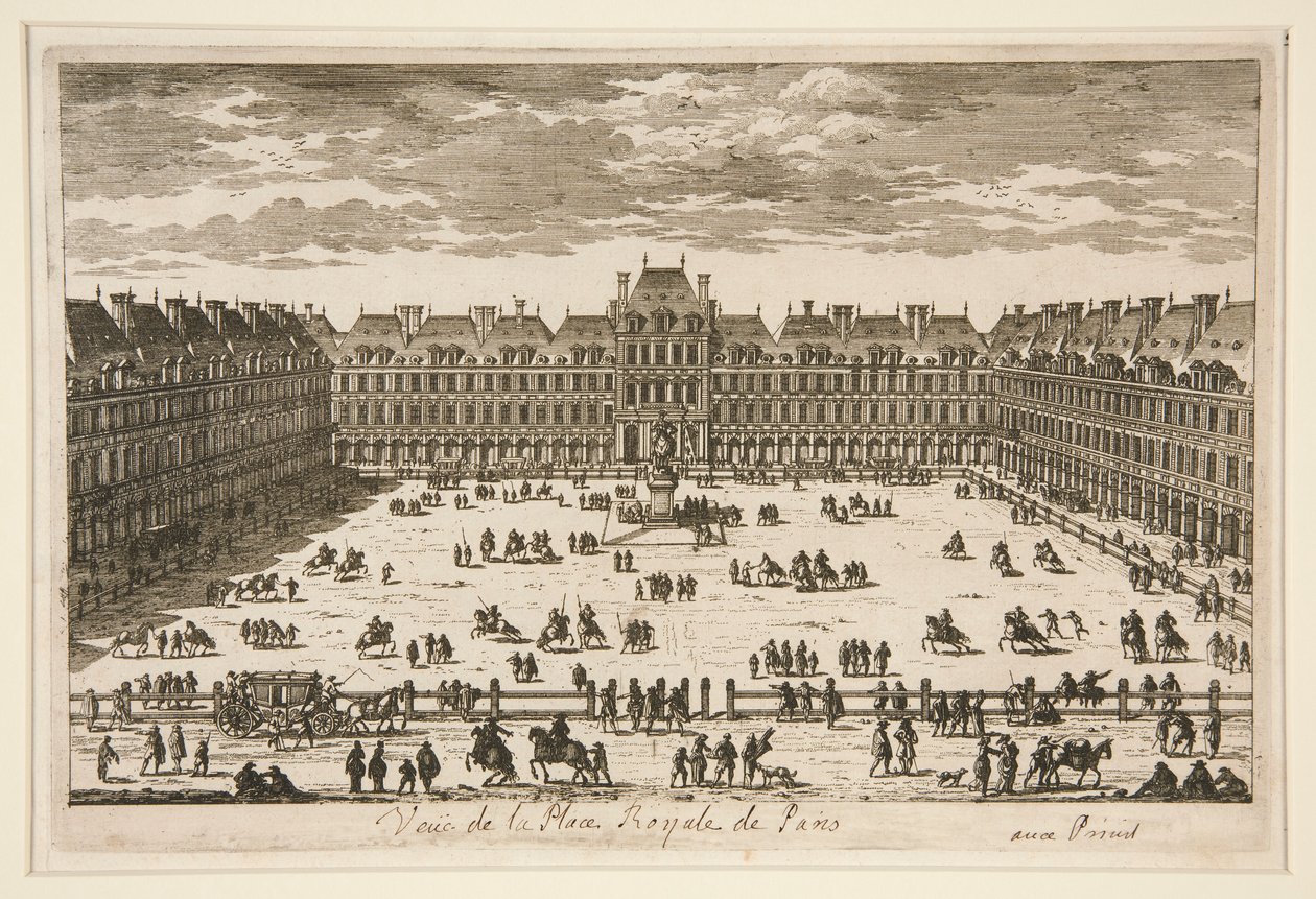 Ansicht des Place Royale in Paris von Unknown