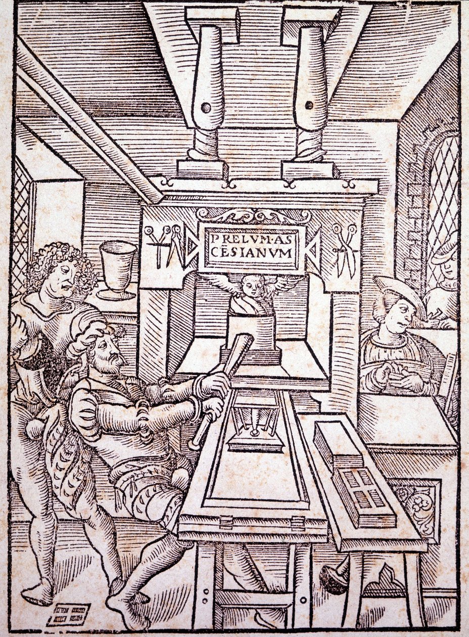 Französische Presse. 16. Jahrhundert. von Unknown artist