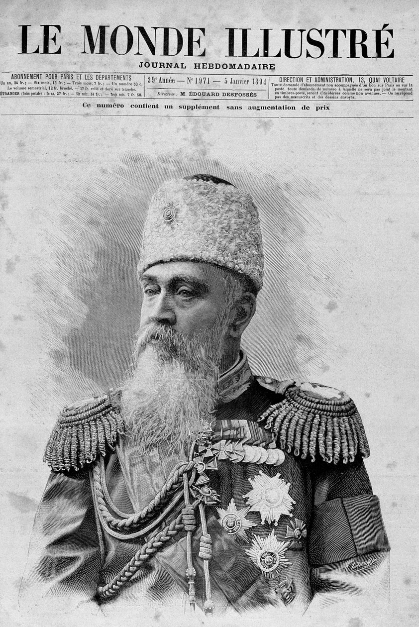 General Chertkoff. „The Illustrated World“. 05/01/1894. von Unknown artist