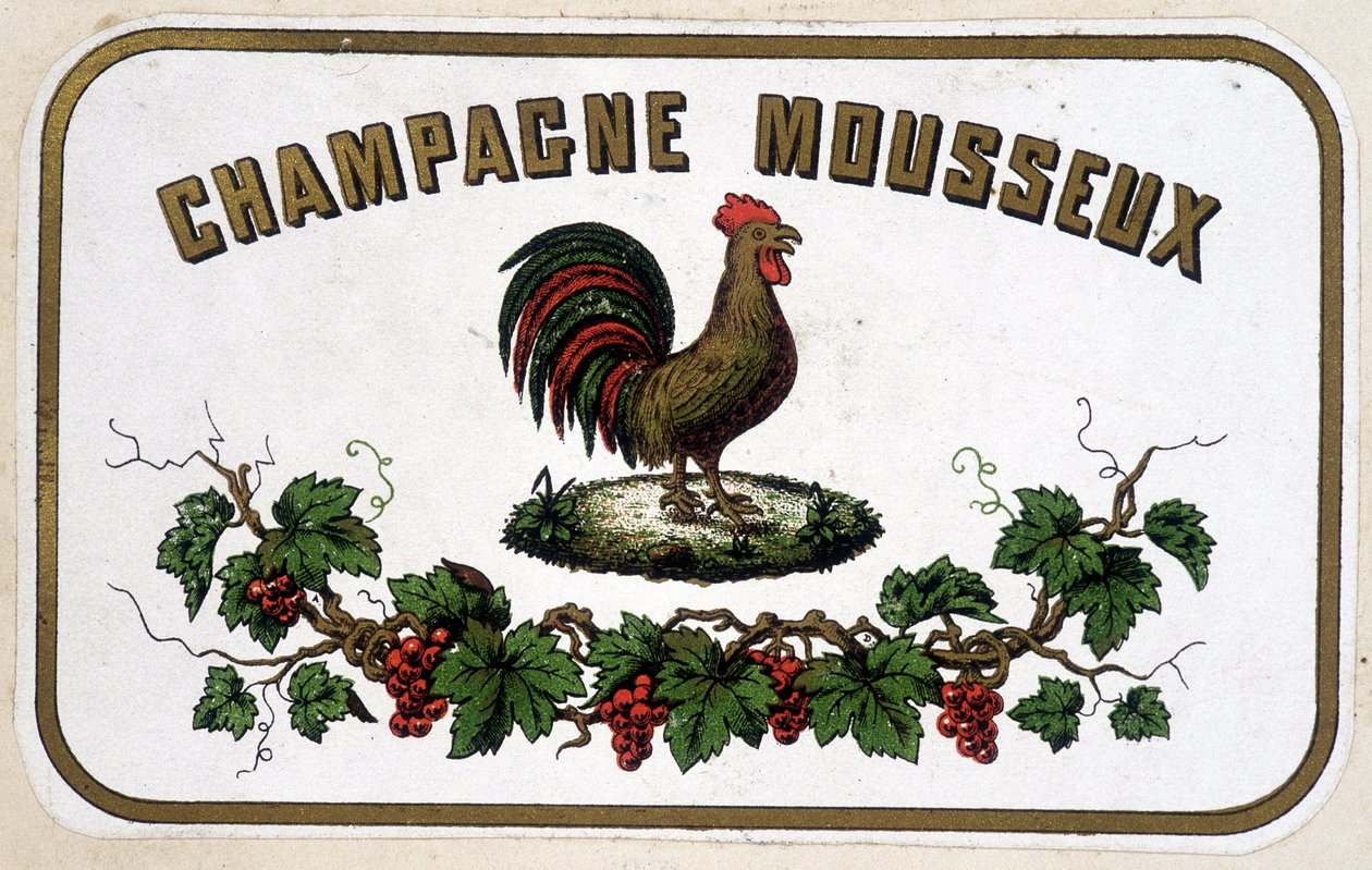 Etikett „Champagner Sekt“. o.D. von Unknown artist