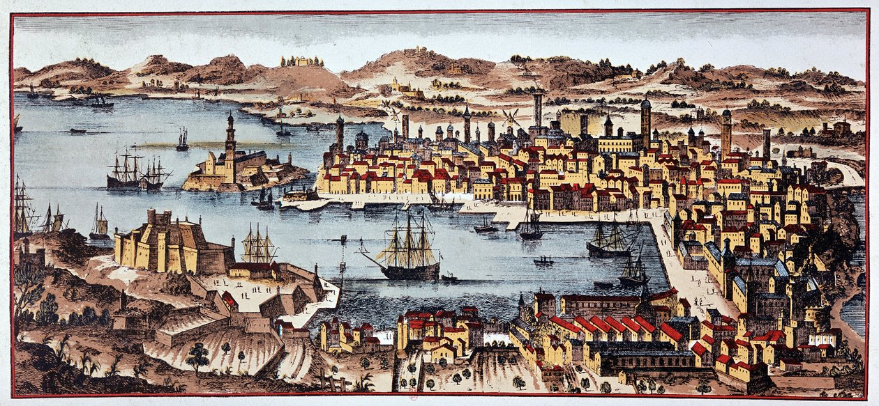 Marseille im Jahr 1680 - B.N. von Unknown artist
