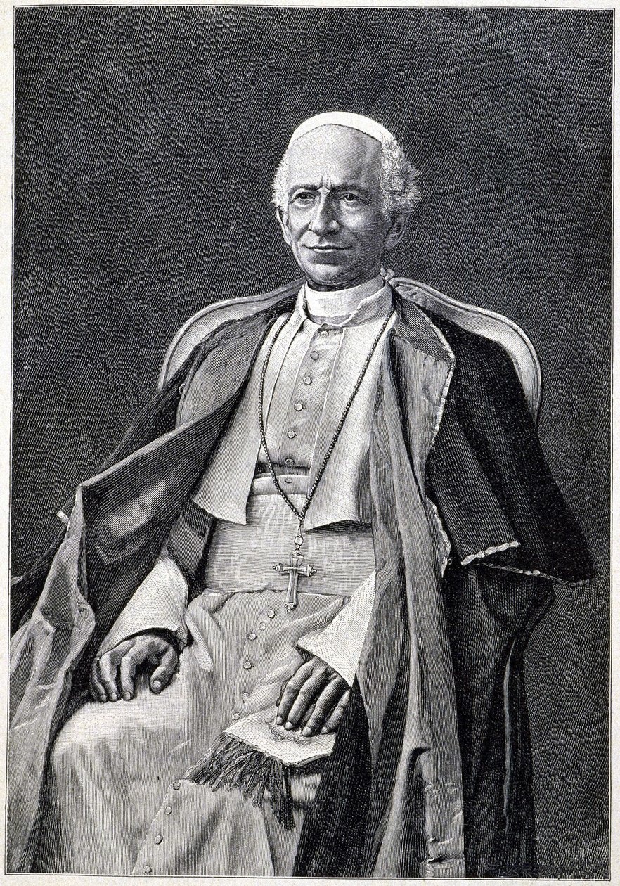 Porträt von Papst Leo XIII (1810-1903) von Unknown artist