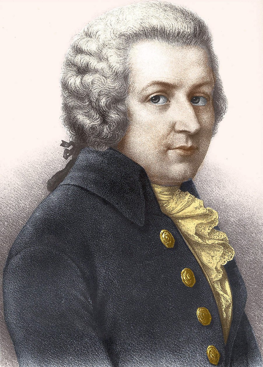 Porträt von Wolfgang Amadeus Mozart (1756-1791) von Unknown artist