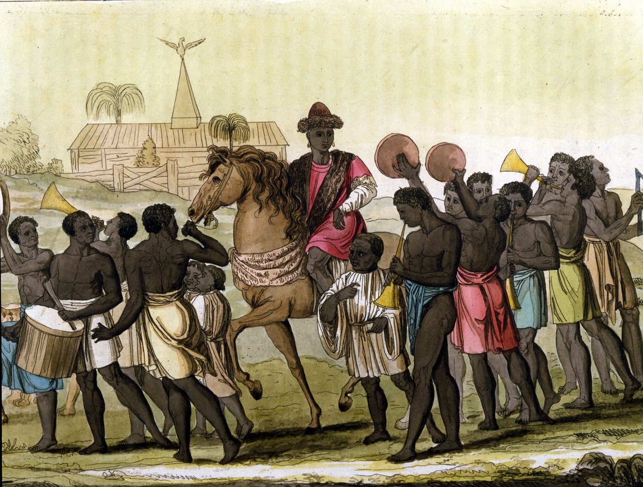 Der König von Benin (Dahomey). von Unknown artist