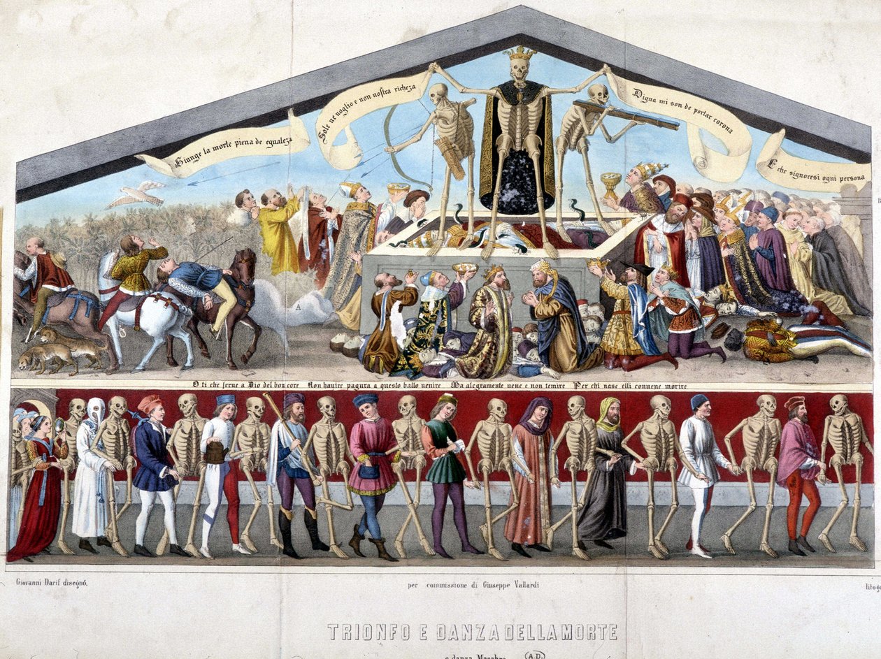 Triumph des Todes und makabrer Tanz von Unknown artist