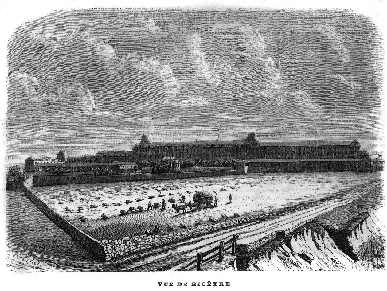 Ansicht von Bicetre bei Paris im Jahr 1858. von Unknown artist