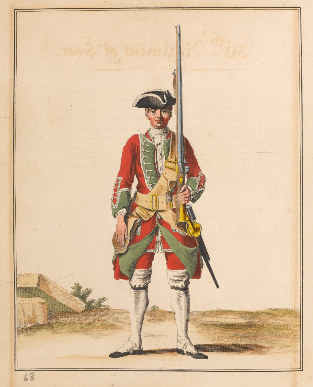 36. Regiment zu Fuß, um 1742 von Unknown artist