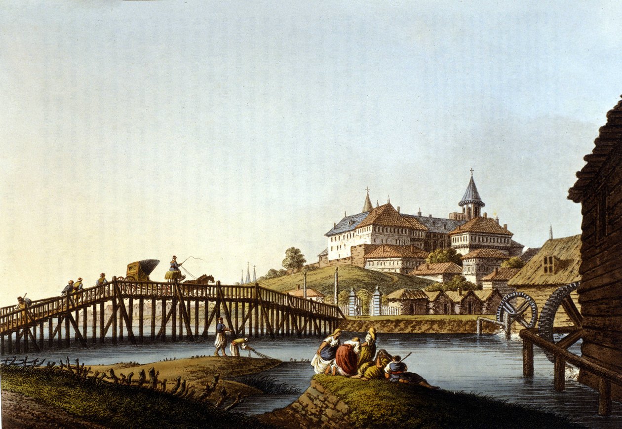Eine Straße in Bukarest von Unknown artist