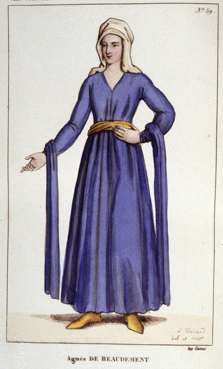 Agnès De Baudement, Dame de Braine (1130-1218). von Unknown artist