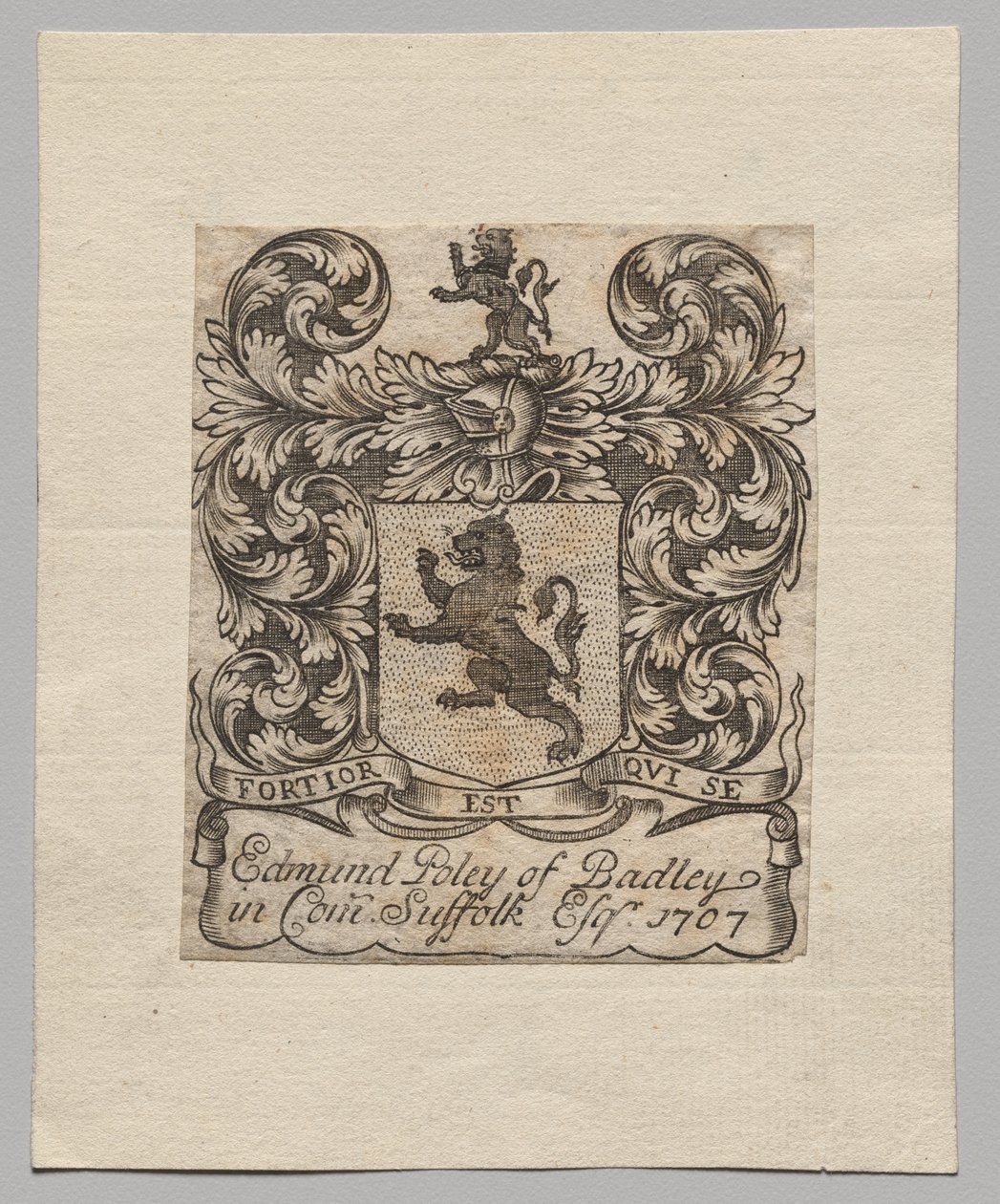 Exlibris: Edmund Poley von Badley von Unknown artist