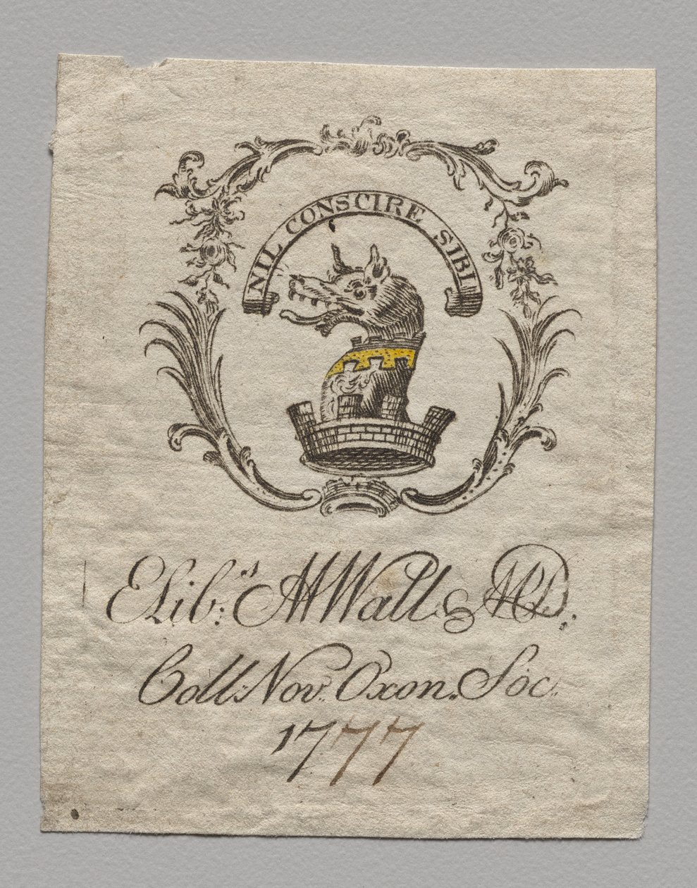 Exlibris: Elizabeth M. Watt, M.D. von Unknown artist