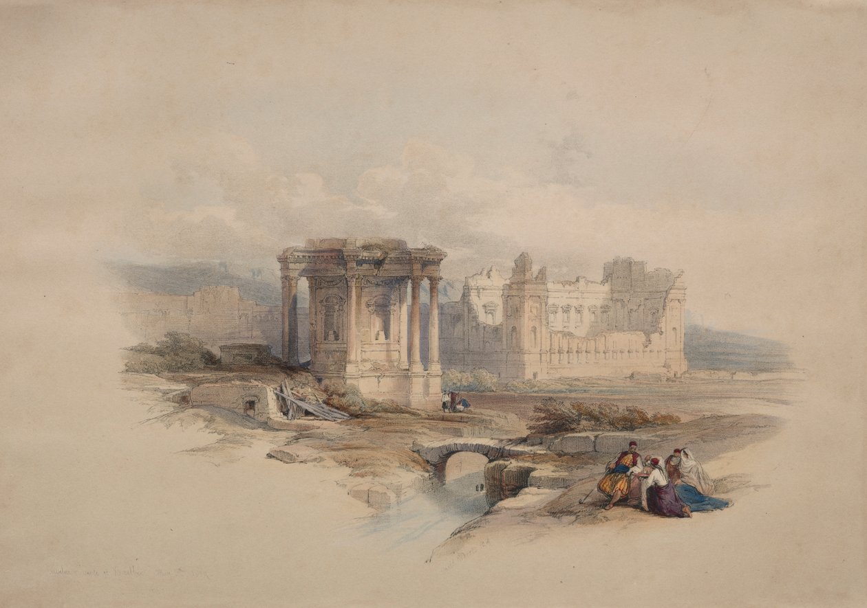 Runder Tempel in Baalbek von Unknown artist