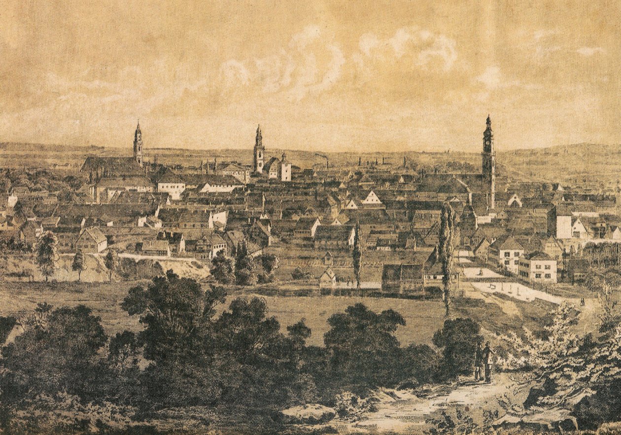Stadt Erlangen, Bayern, Deutschland von Unknown artist