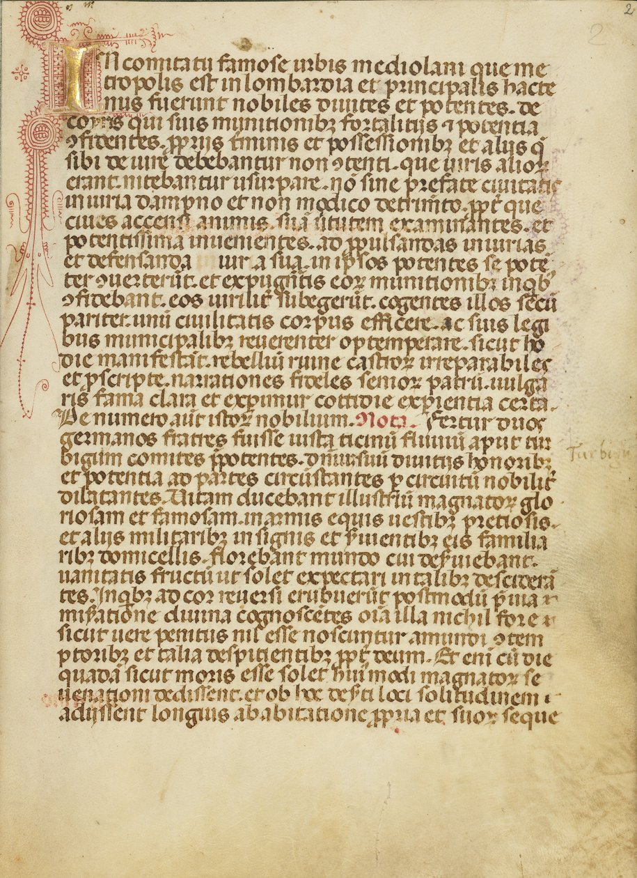 Geschmückte Initiale I von Unknown artist