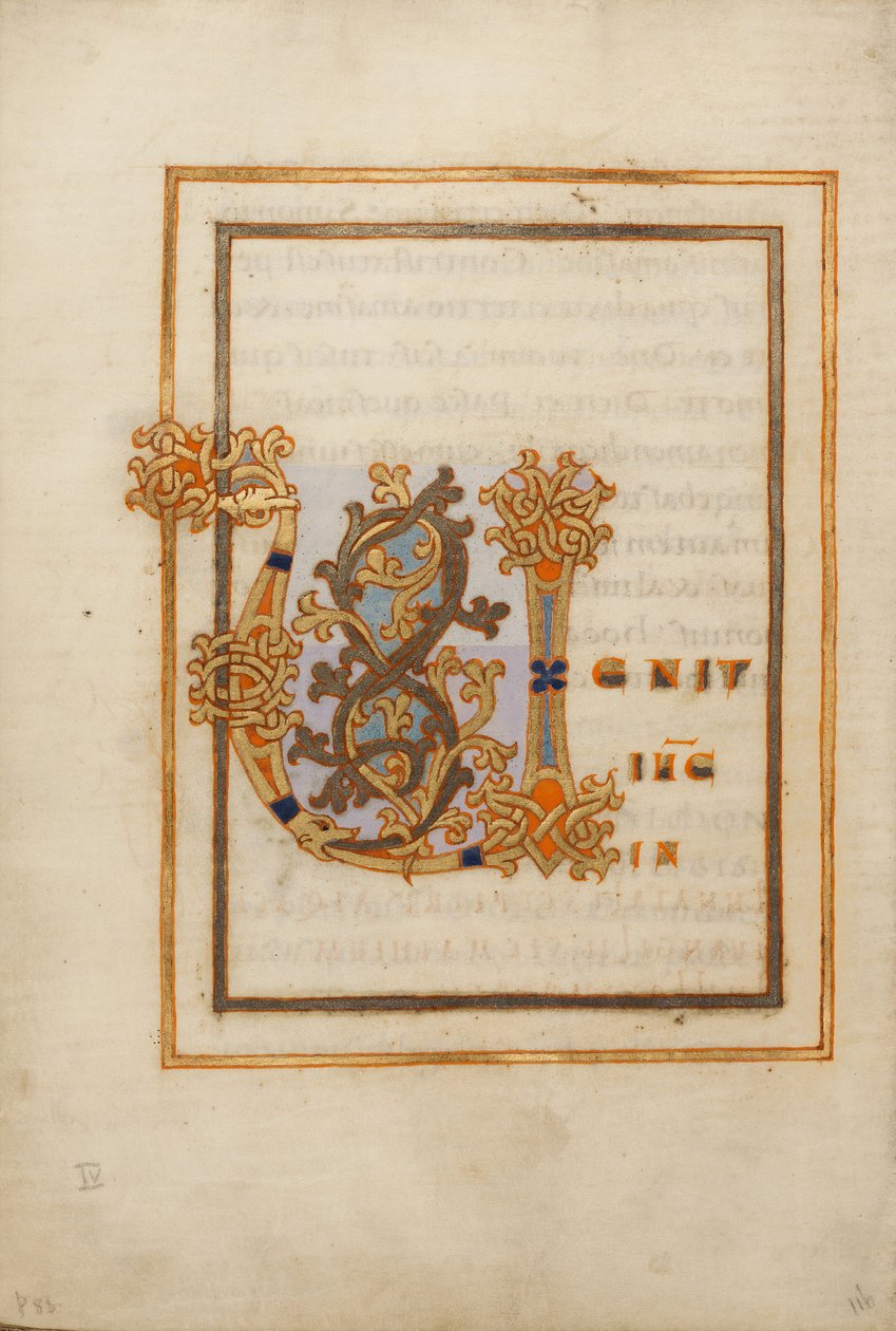 Geschmücktes Initial V von Unknown artist