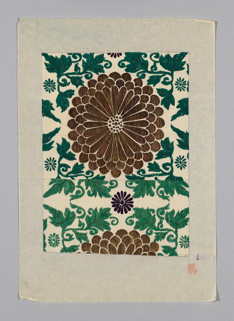 Design auf Papier von Unknown artist