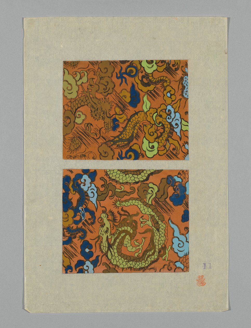 Design auf Papier von Unknown artist