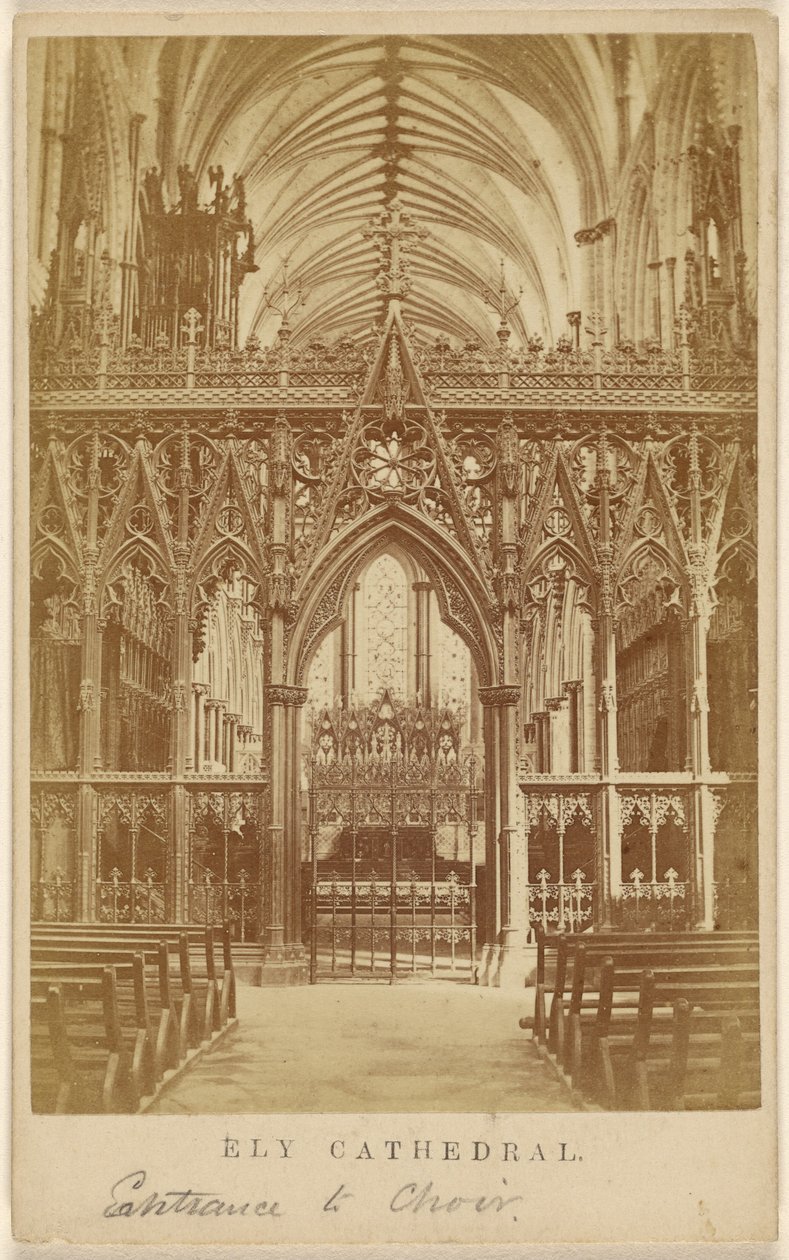Ely Cathedral. Eingang zum Chor. von Unknown artist