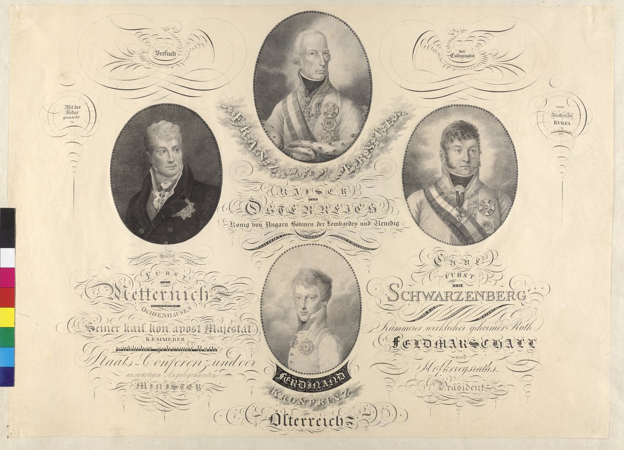 Kaiser Franz I. und andere von Unknown artist