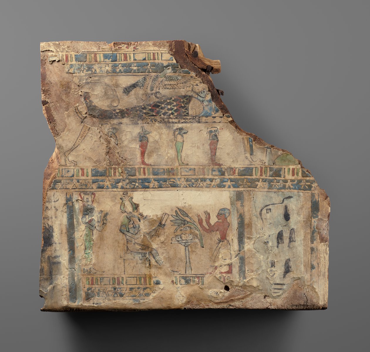 Fragment eines Sargdeckels von Unknown artist