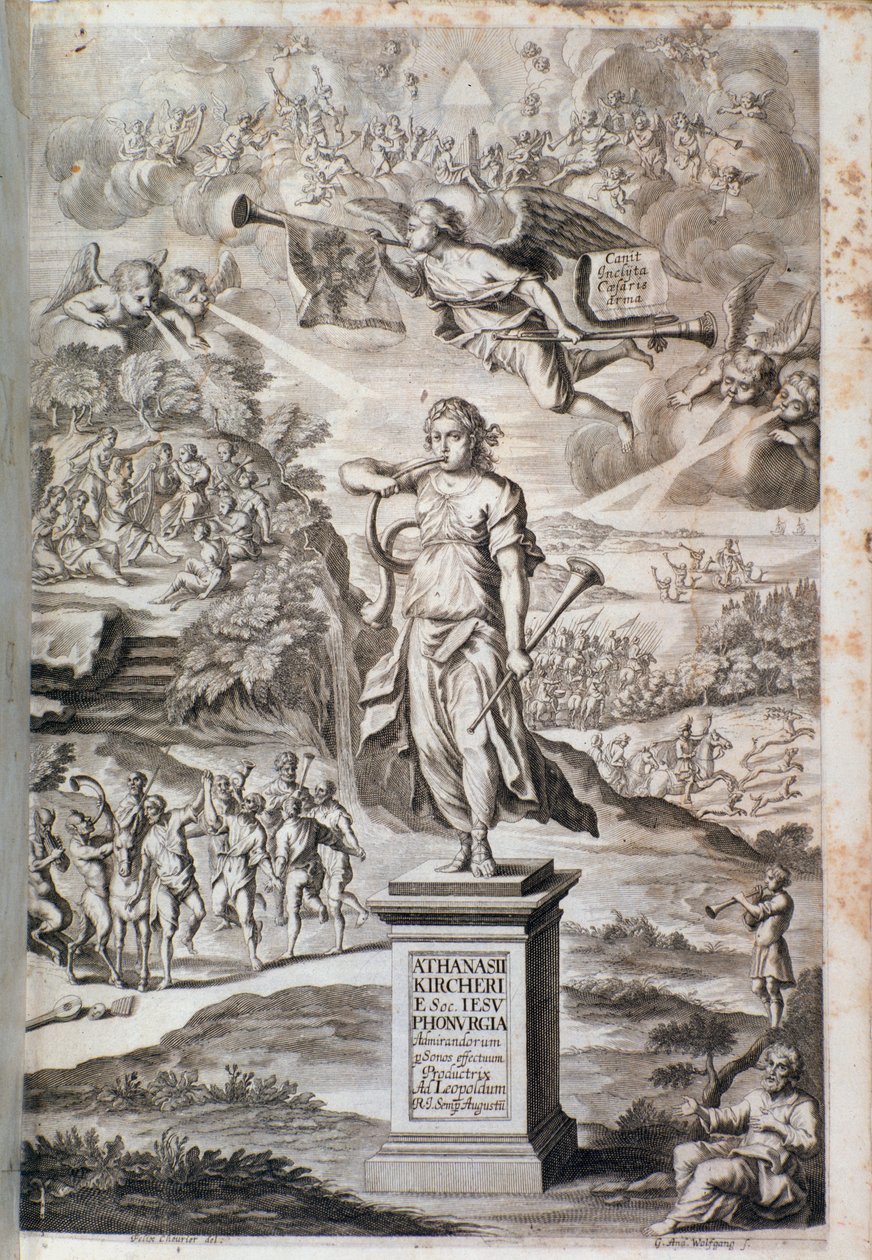 Frontispiz von Phonurgia nova (1673) von Unknown artist
