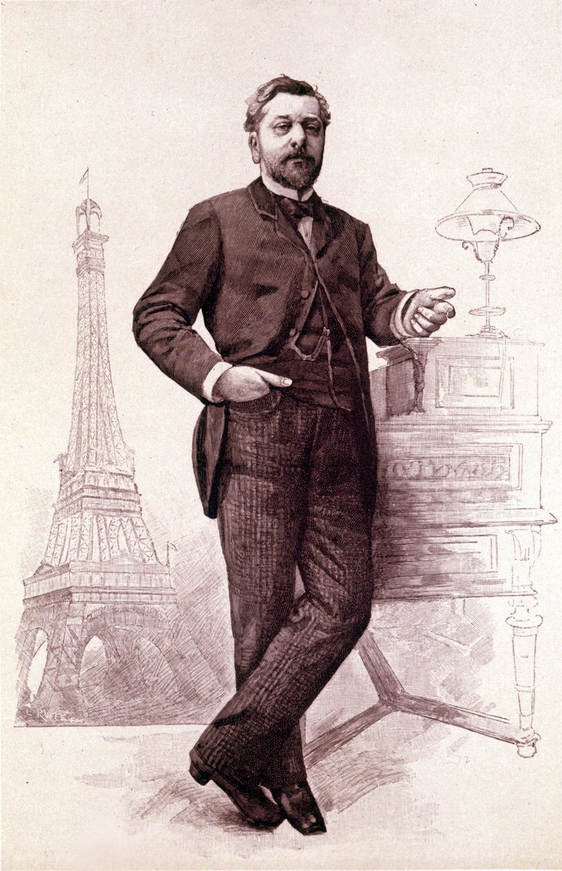 Gustave Eiffel, französischer Ingenieur (1832-1923). von Unknown artist
